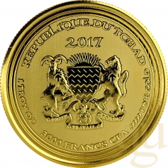 Золотая монета Чада "Смертельный скорпион", 2017 г., 1 Oz